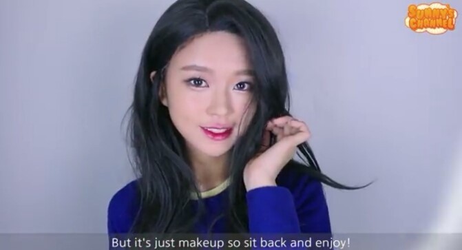 걸그룹 메이크업 따라하는 여자 | 인스티즈