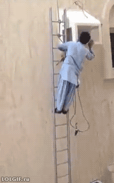 목숨을 걸어야 하는 작업환경.GIF | 인스티즈