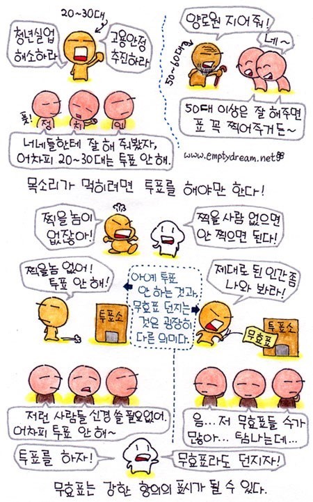 대통령으로 뽑고 싶은 사람이 없어도 투표를 하러 가야하는 이유 (무투표와 무효표의 차이) | 인스티즈