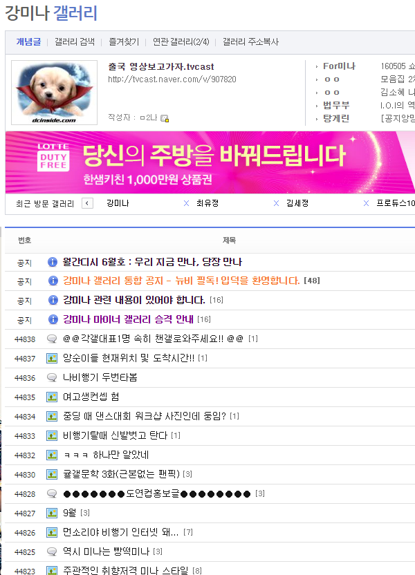 아주 단순하게 디씨 갤러리로 보는 아이오아이 멤버들 개인팬덤 화력 | 인스티즈
