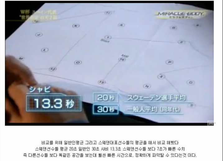 몇년전 일본의 한 TV 프로그램에서 분석한 사비 | 인스티즈