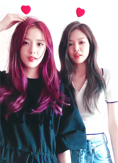 블랙핑크 젠득이와 지츄의 V앱.gif | 인스티즈