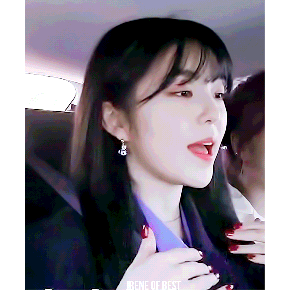 자율주행차 타고 씐난 아이린.gif | 인스티즈
