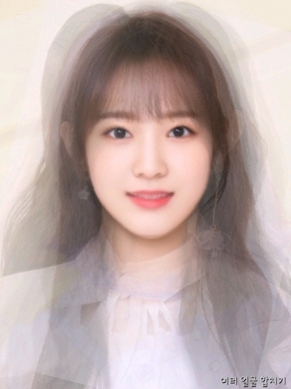 아이즈원 멤버들 얼굴을 합해보았다.jpg | 인스티즈
