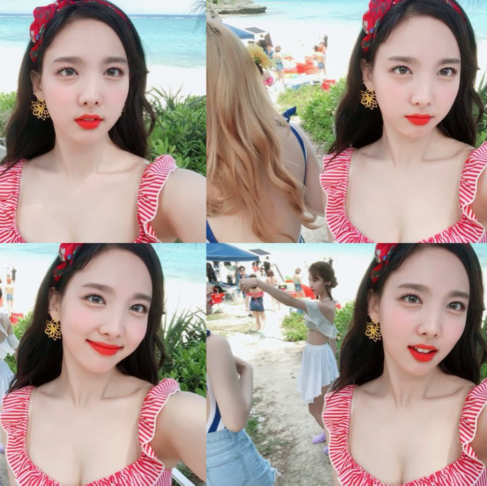 180711 KBS 연예가중계 게릴라 데이트 촬영 - 체리 토끼 나연이 of TWICE | 인스티즈