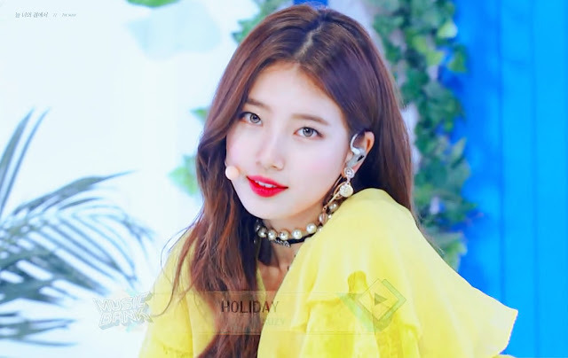 오늘자 할렐루야 소리 나오는 뮤뱅 holiday 수지.gif | 인스티즈